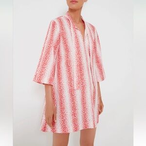 NWT Tuckernuck - TNuck Beach - Speckled Pink Coral Poplin Marseille Caftan